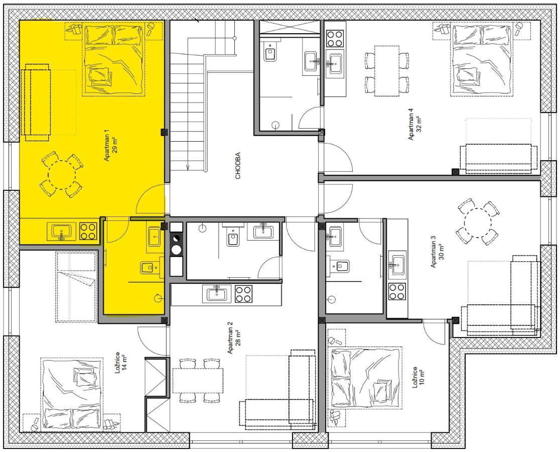 Apartmany Hacienda Boží Dar Exteriör bild